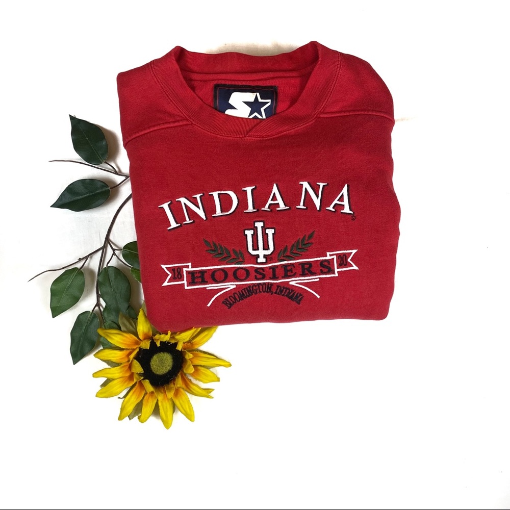 VTG STARTER Indiana Hoosiers Crew Neck sweatshirt